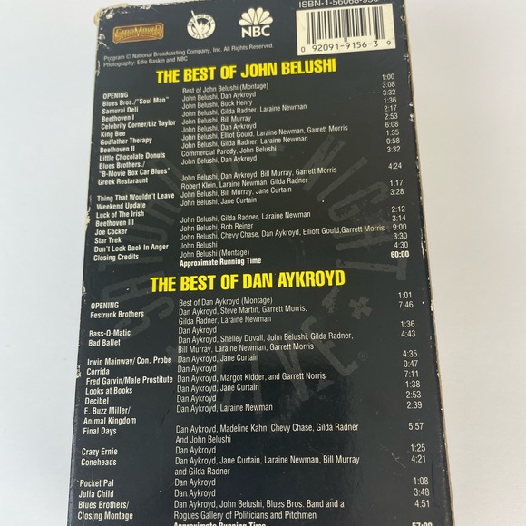 THE BEST OF SATURDAY NIGHT LIVE JOHN BELUSHI AND DAN AYKROYD 2 VHS TAPES - Picture 3 of 5